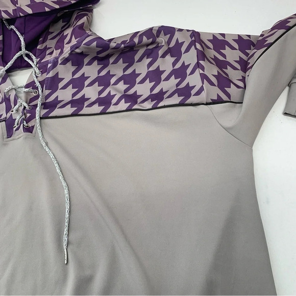 Ashley Sport‎ Hoodie Sweatshirt Woman 26/28  Purple Stretch Athleisure Travel - Picture 9 of 13